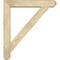 Ekena Millwork Traditional Craftsman Rough Sawn Bracket w/ Offset Brace, Douglas Fir, 6"W x 32"D x 36"H BKT0604X32X36TRA04RDF - alternate 3